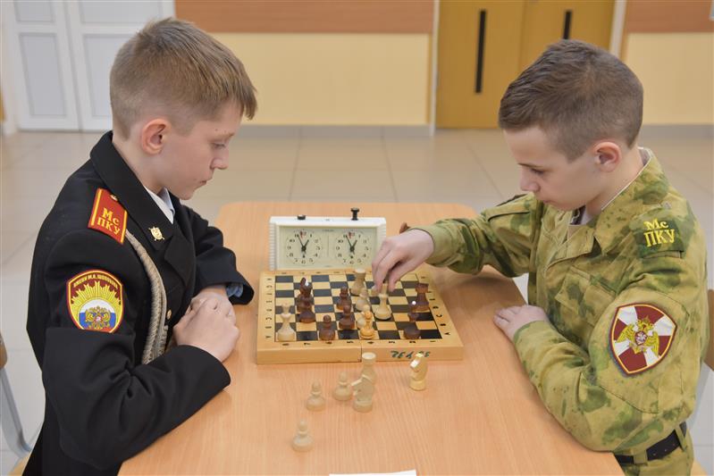 Первенство по шахматам в Московском президентском кадетском училище им. М.А. Шолохова войск национальной гвардии Российской Федерации, посвященное празднованию Дня Защитника Отечества