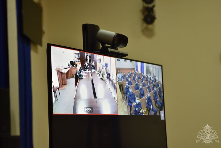Видеоконференцсвязь с Новосибирским военным институтом