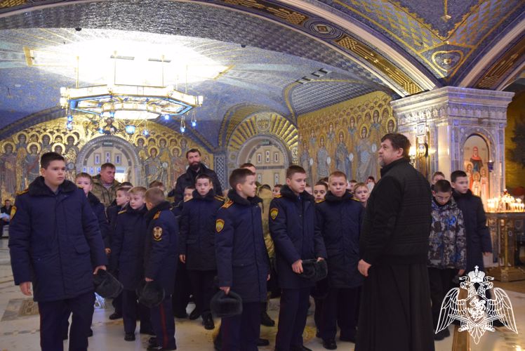 Кадеты 1 курса Московского президентского кадетского училища посетили Главный храм Вооруженных сил Российской Федерации
