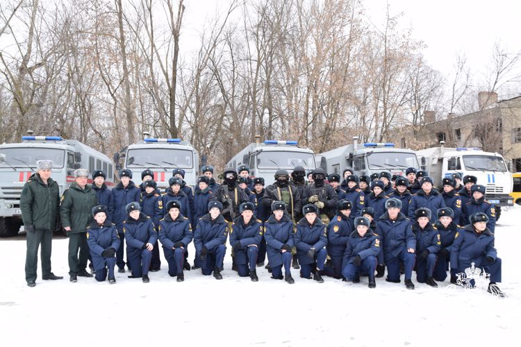 Экскурсия кадет в ОМОН (Т) ГУ Росгвардии по г.Москве