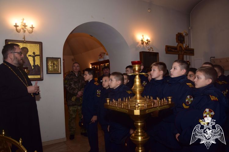 Кадеты училища почтили память воина-мученика Евгения Родионова