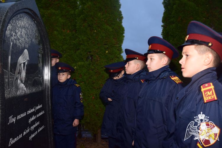 Кадеты училища почтили память воина-мученика Евгения Родионова