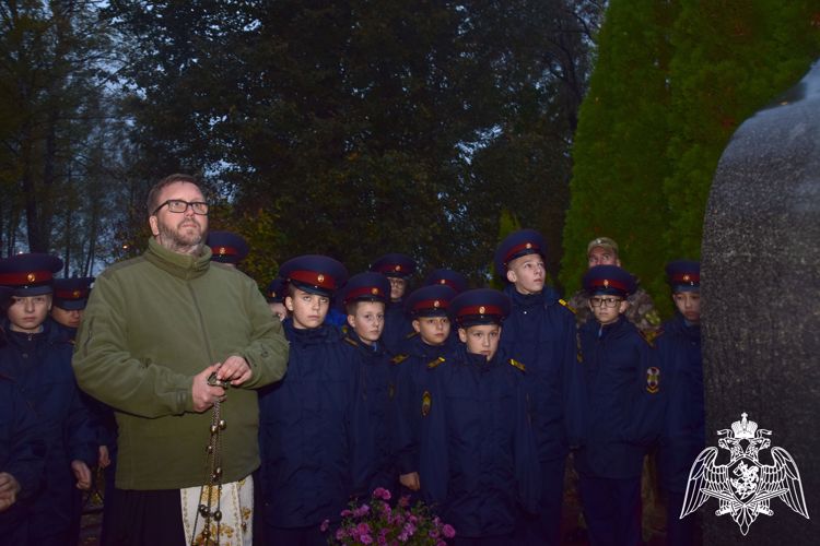 Кадеты училища почтили память воина-мученика Евгения Родионова