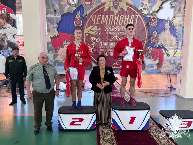 Участие в чемпионате войск национальной гвардии по самбо на Кубок Героя России генерал-полковника А.А. Романова