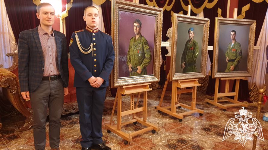 в Московской государственной картинной галерее Народного художника СССР А.М. Шилова состоялась торжественная церемония открытия выставки - портреты героев Специальной военной операции