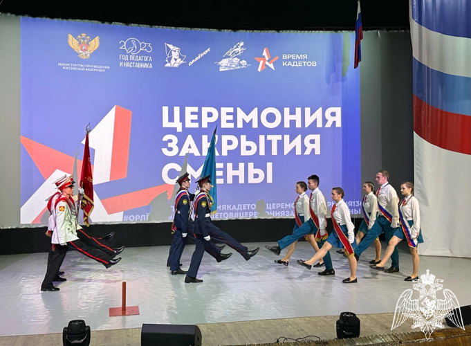 Участие кадет училища во Всероссийском слёте кадетских корпусов России  в детском центре «Орлёнок»