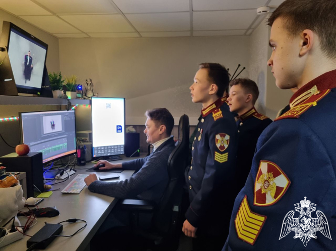 КАДЕТЫ РОСГВАРДИИ ПОСЕТИЛИ СЪЕМКИ ПАТРИОТИЧЕСКОЙ ТЕЛЕПЕРЕДАЧИ «НАШИ»
