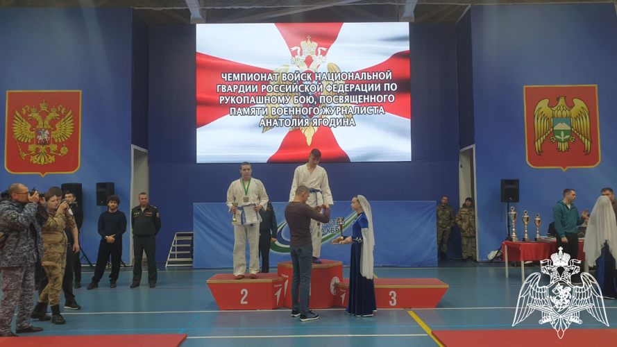 Сборная команда училища заняла первое место на чемпионате Росгвардии по рукопашному бою