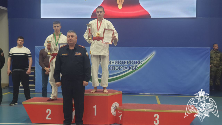 Сборная команда училища заняла первое место на чемпионате Росгвардии по рукопашному бою