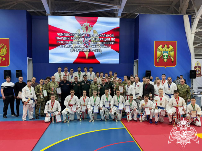 Сборная команда училища заняла первое место на чемпионате Росгвардии по рукопашному бою