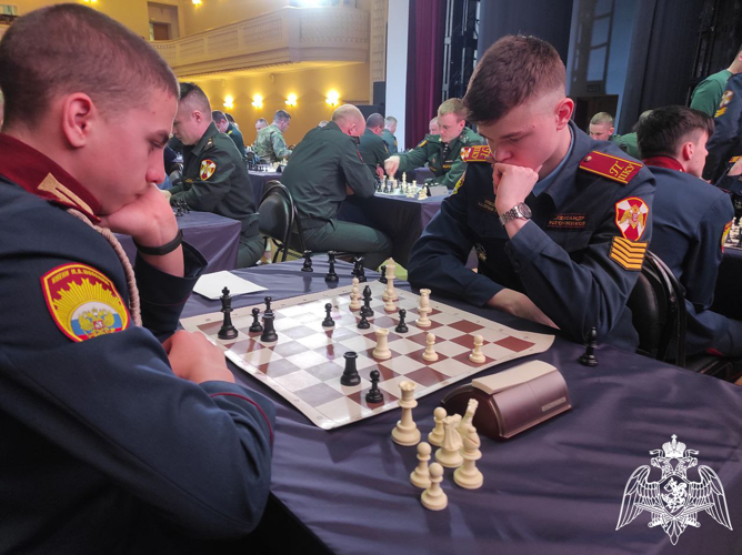 Сборная училища по шахматам заняла второе место на Чемпионате войск национальной гвардии Российской Федерации
