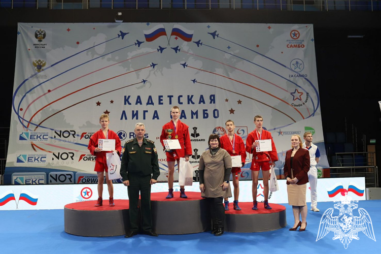 Участие кадет училища в Кадетской лиге самбо