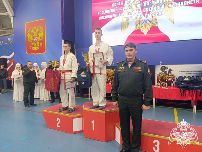 Очередная победа наших кадет на чемпионате Росгвардии по рукопашному бою