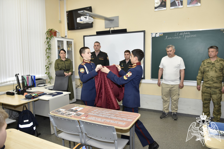 Торжественная церемония открытия Парты Героя Пилюгина Матвея Анатольевича