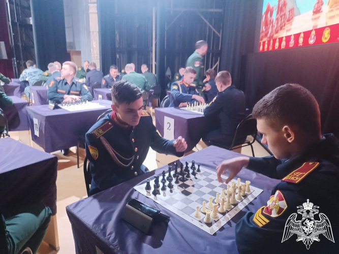 Команда училища завоевала первое место в общекомандном зачете Чемпионата войск национальной гвардии Российской Федерации по шахматам