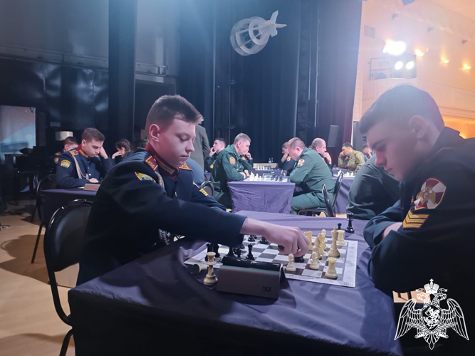 Команда училища завоевала первое место в общекомандном зачете Чемпионата войск национальной гвардии Российской Федерации по шахматам