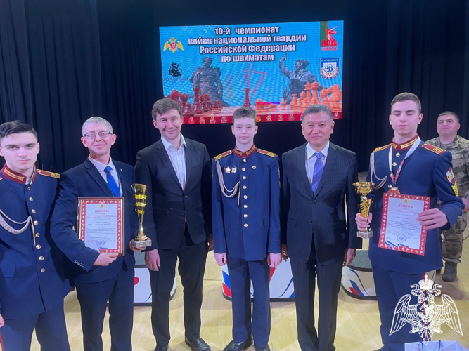 Команда училища завоевала первое место в общекомандном зачете Чемпионата войск национальной гвардии Российской Федерации по шахматам