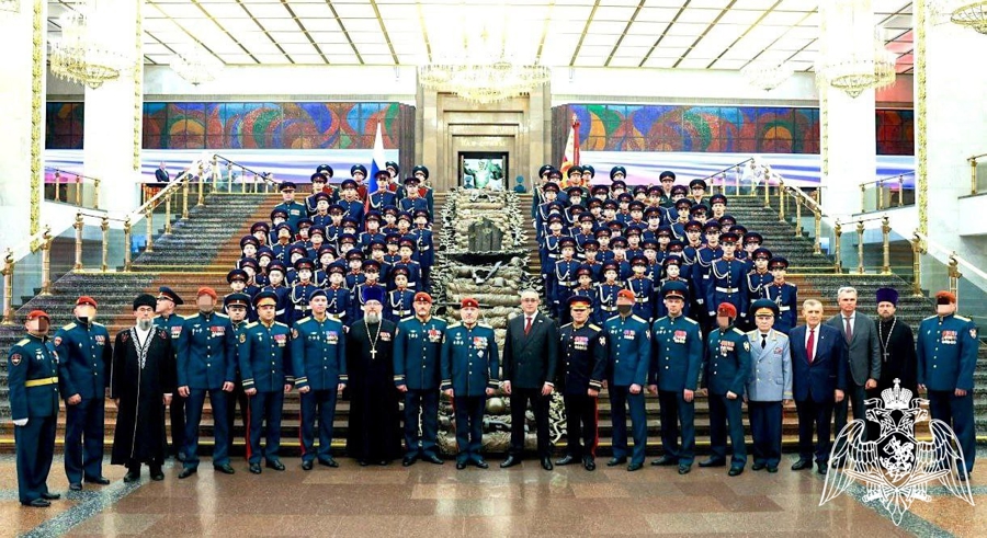Воспитанники Московского президентского кадетского училища имени М.А. Шолохова войск национальной гвардии Российской Федерации приняли Торжественную клятву кадета