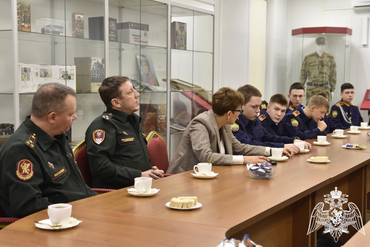 Встреча кадет училища с представителями благотворительного Фонда «Победоносец».