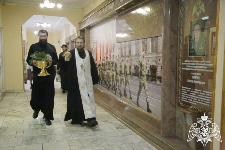 Кадеты и сотрудники училища отметили праздник Крещения Господня