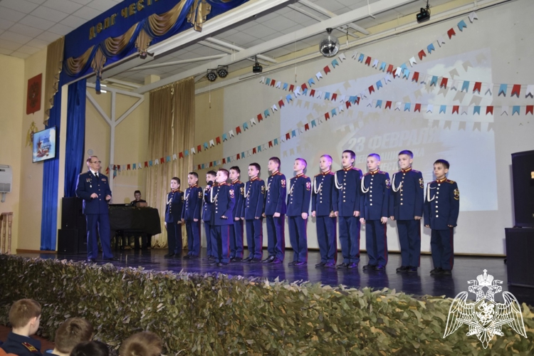 Концерт, посвященный Дню защитника Отечества, прошел в Московском президентском кадетском училище